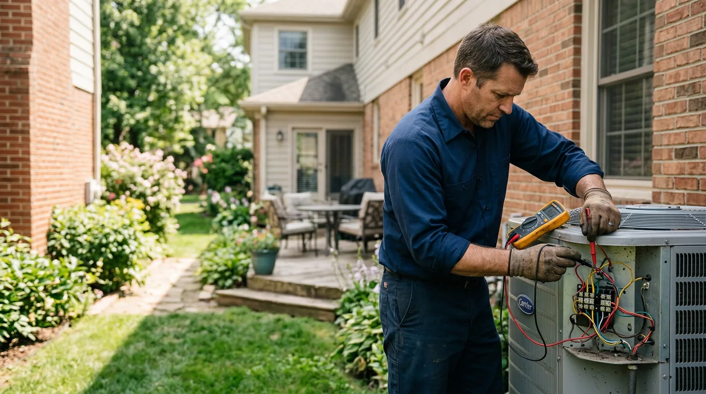 HVAC technician working near Pottsville, AR